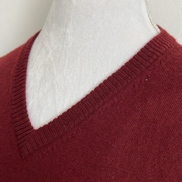 PRONTO UOMO Sweater Vest Size L 100% Merino Wool - Picture 3 of 4